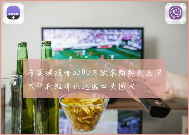布莱顿报价3500万欧求购热刺后卫武什科维奇已达成口头协议